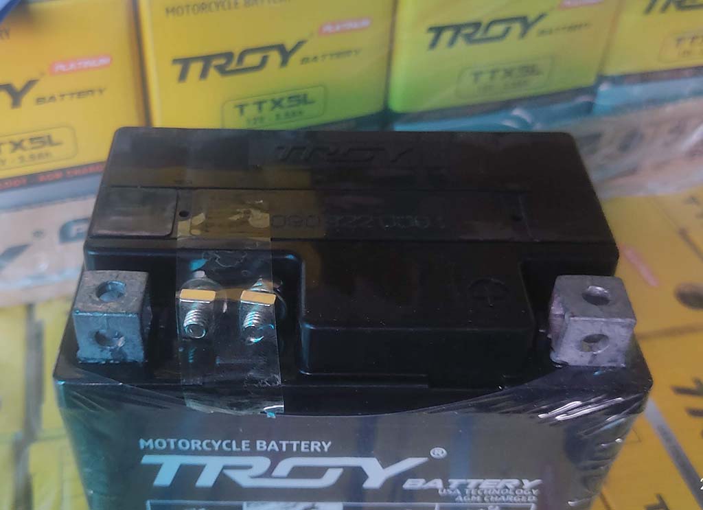 Ắc quy xe máy TROY, TTX5L, 12V, 3.5Ah