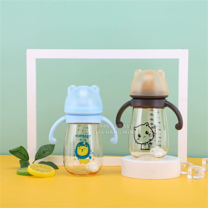 Bình Sữa Chống Sặc Tập Uống Nước PPSU 240ml
