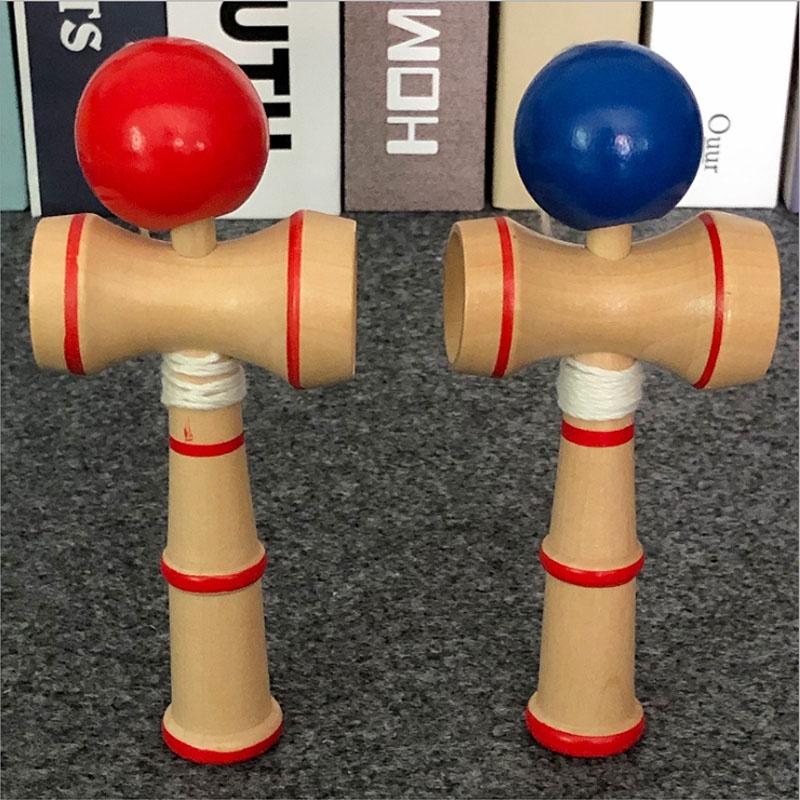 Đồ chơi tung hứng Kendama bằng gỗ tự nhiên, loại nhỏ KD3 (đường kính bóng D3cm)