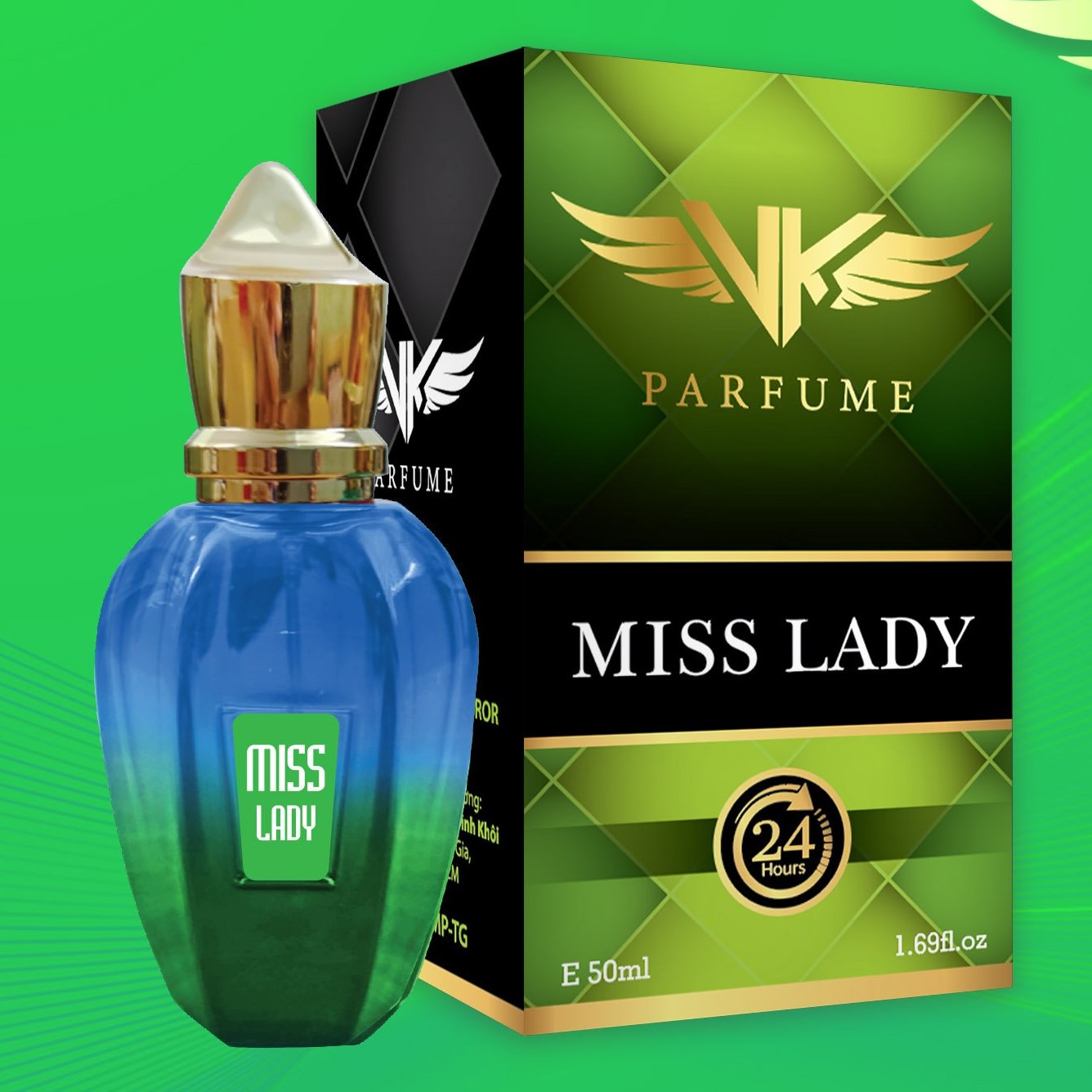 NƯỚC HOA KAT&KEV MISS LADY 50ML_SANG TRỌNG, THANH LỊCH CHO PHÁI ĐẸP (lưu hương liên tục 24h)