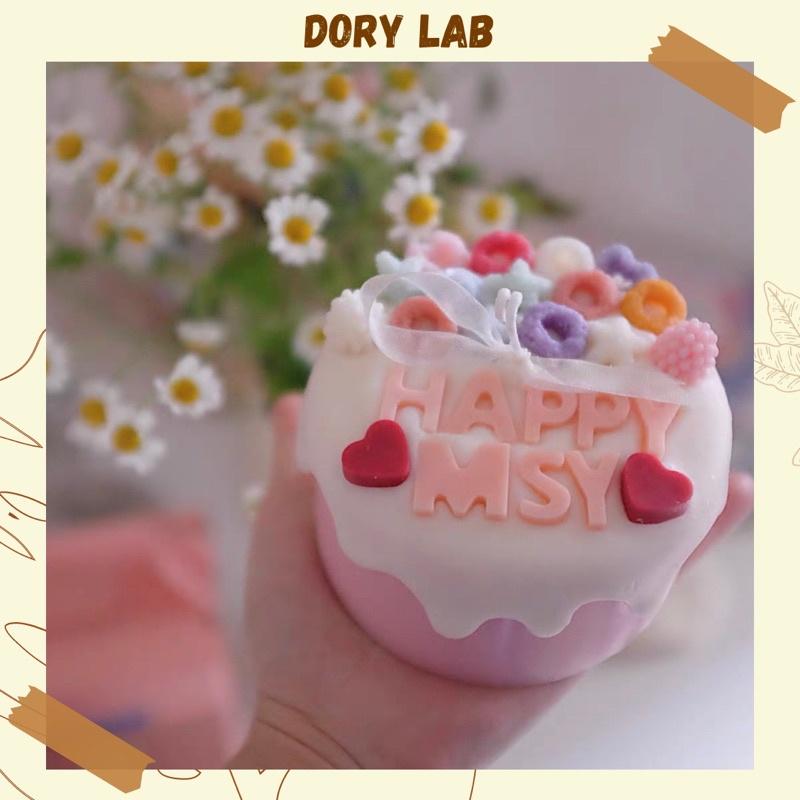 Nến Thơm Bánh Sinh Nhật Thiết Kế Theo Yêu Cầu, Quà Tặng Ý Nghĩa, Độc Đáo - Dory Lab