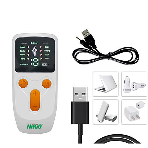 Máy Massage Xung Điện Trị Liệu Nikio NK-101 - Matxa Toàn Thân Với 8 Miếng Dán, 8 Chế Độ, 19 Cường Độ Matxa Tùy Chỉnh - Hỗ Trợ Giảm Đau Nhức, Căng Mỏi Cơ Bắp - Pin Sạc Tiện Lợi