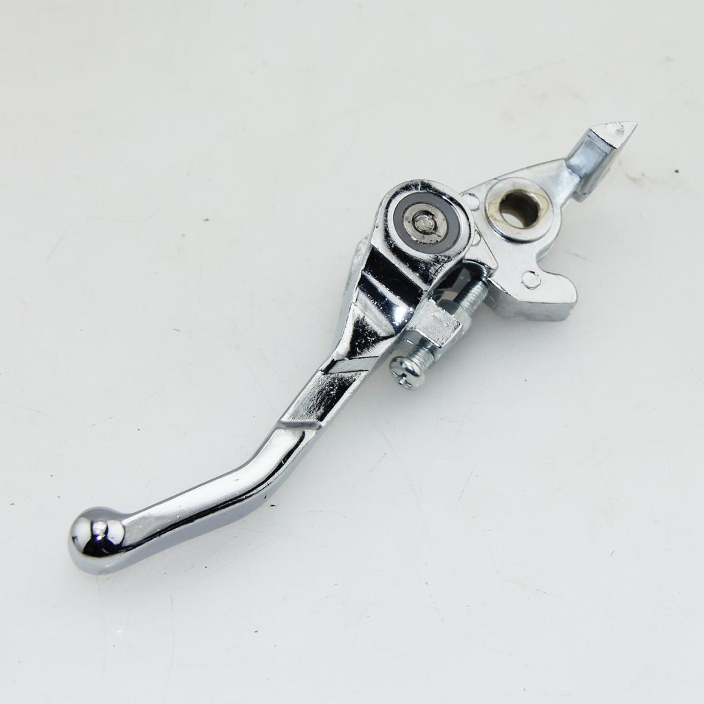 Aluminum Alloy Folding Clutch & Brake Lever for Motorbike 70cc 125cc Silver