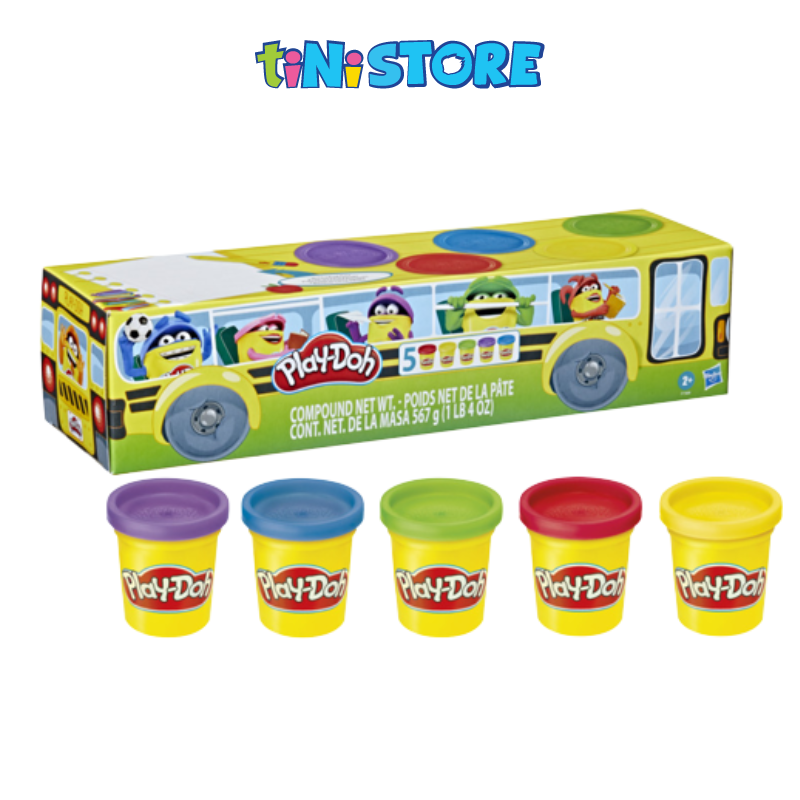 Đồ chơi đất nặn vui đến trường 5 màu Play-Doh (5x4oz)