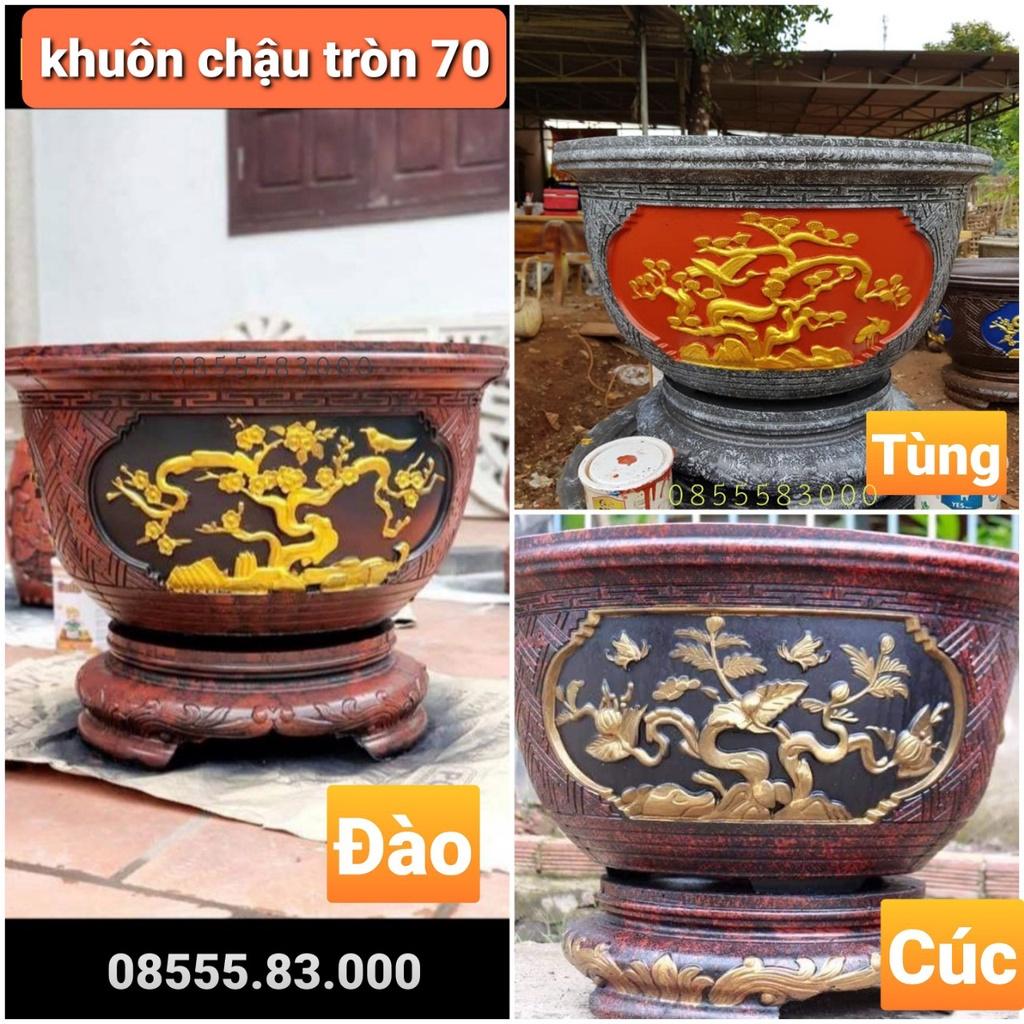 Khuôn đúc chậu cảnh tròn 70 và chân đôn