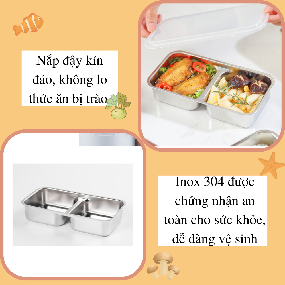 Hộp cơm cắm điện giữ nhiệt văn phòng CTFAST - A08 : Thiết kế 2 tầng tiện dụng, chất liệu inox 304 cao cấp hỗ trợ hấp, nấu chín, làm nóng đồ ăn nhanh chóng - Tặng túi giữ nhiệt cao cấp