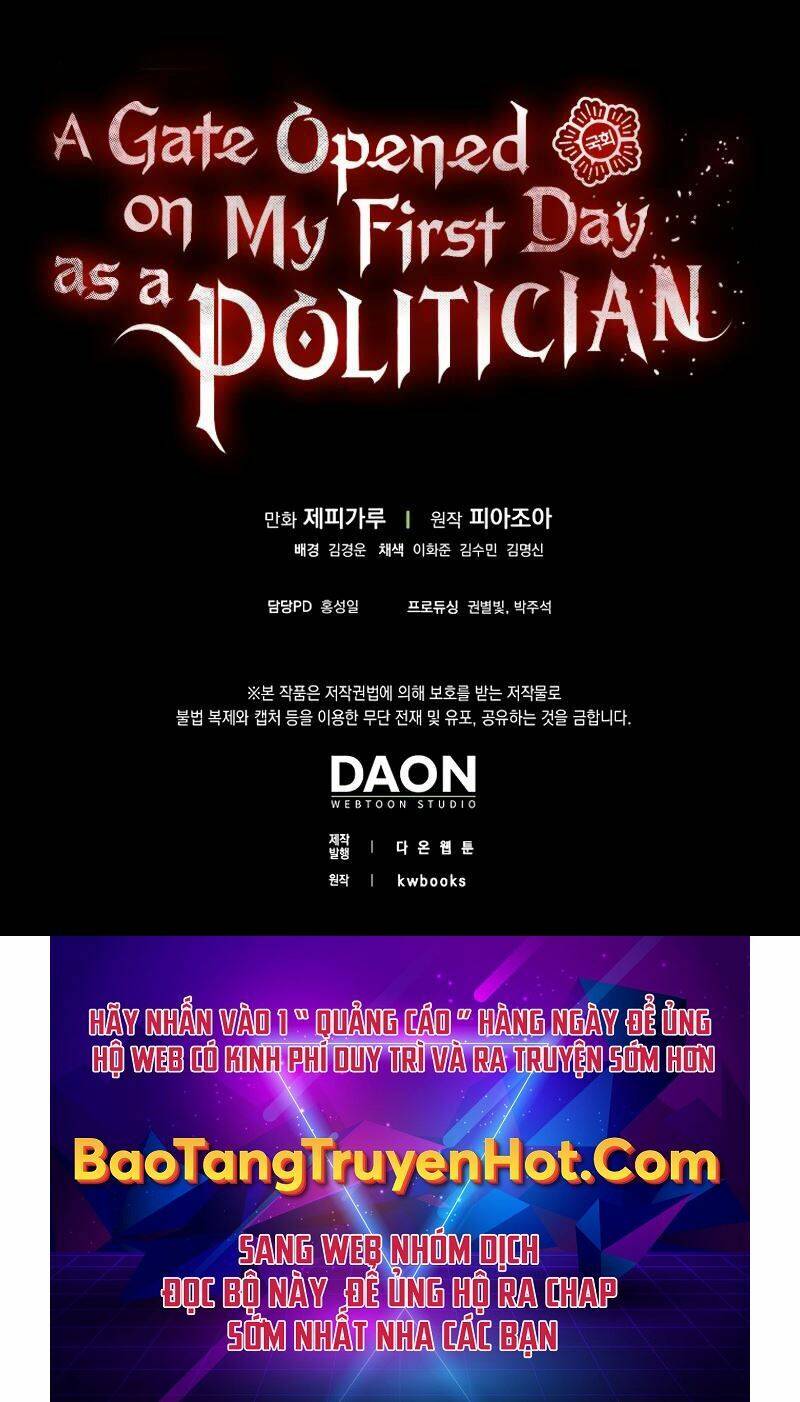 cánh cổng mở ra đúng ngày đầu tiên tôi thành chính trị gia chapter 28 98