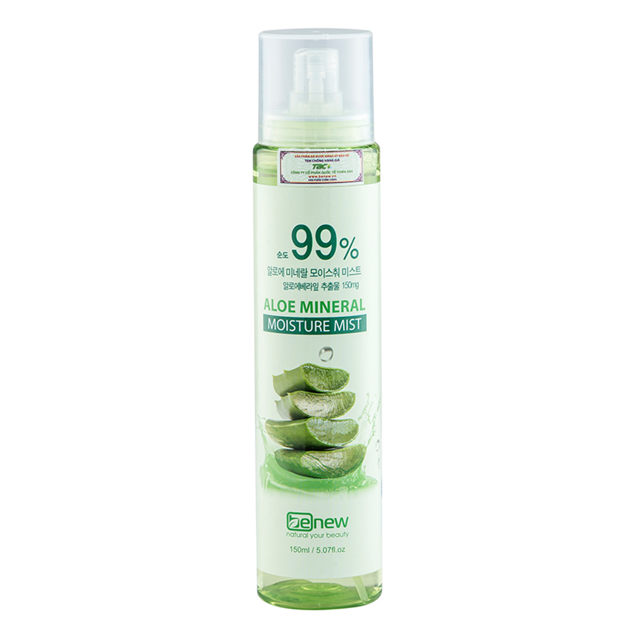 Xịt Khoáng Cao Cấp - Benew Aloe Mineral Moisture Mist 8809511190680 (150ml)