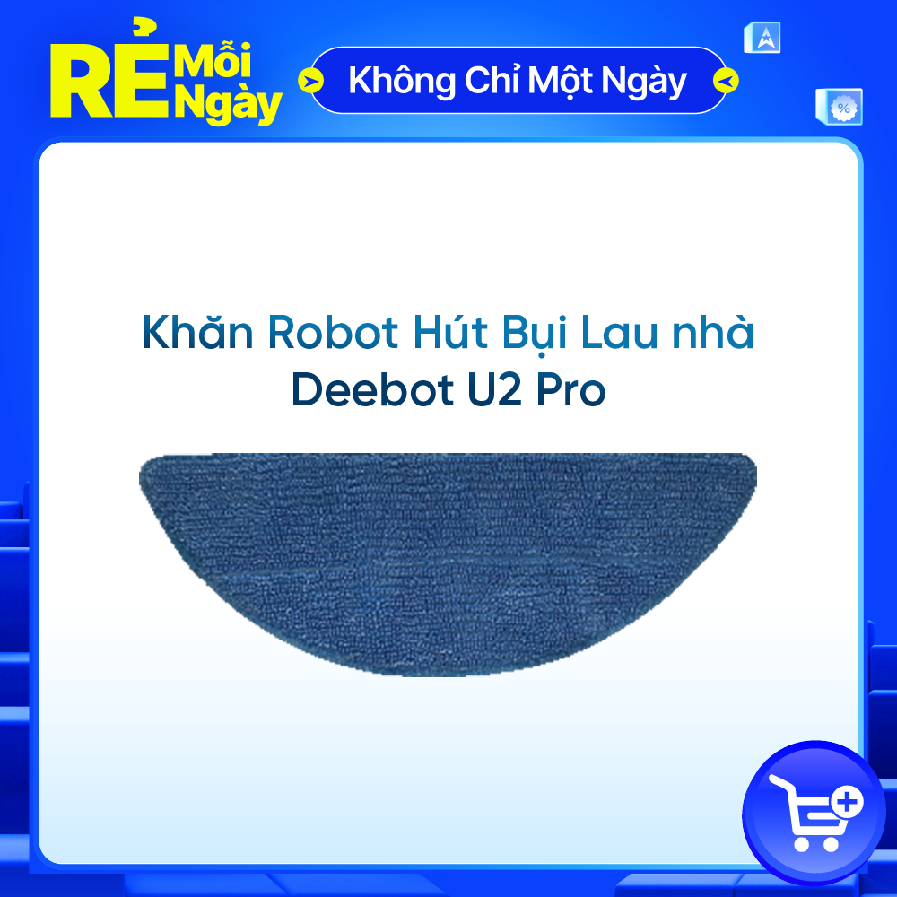 Khăn Deebot Robot Hút Bụi Lau nhà Deebot U2 Pro (1 cái ) - Hàng Chính Hãng