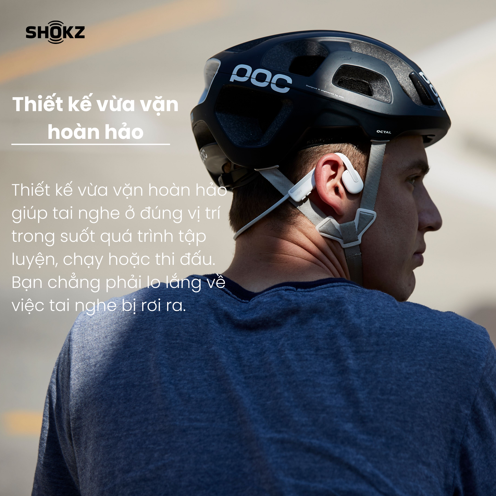 Tai Nghe Bluetooth Thể Thao Dẫn Âm Thanh Qua Xương SHOKZ OPEN MOVE S661 Màu Trắng - Hàng chính hãng