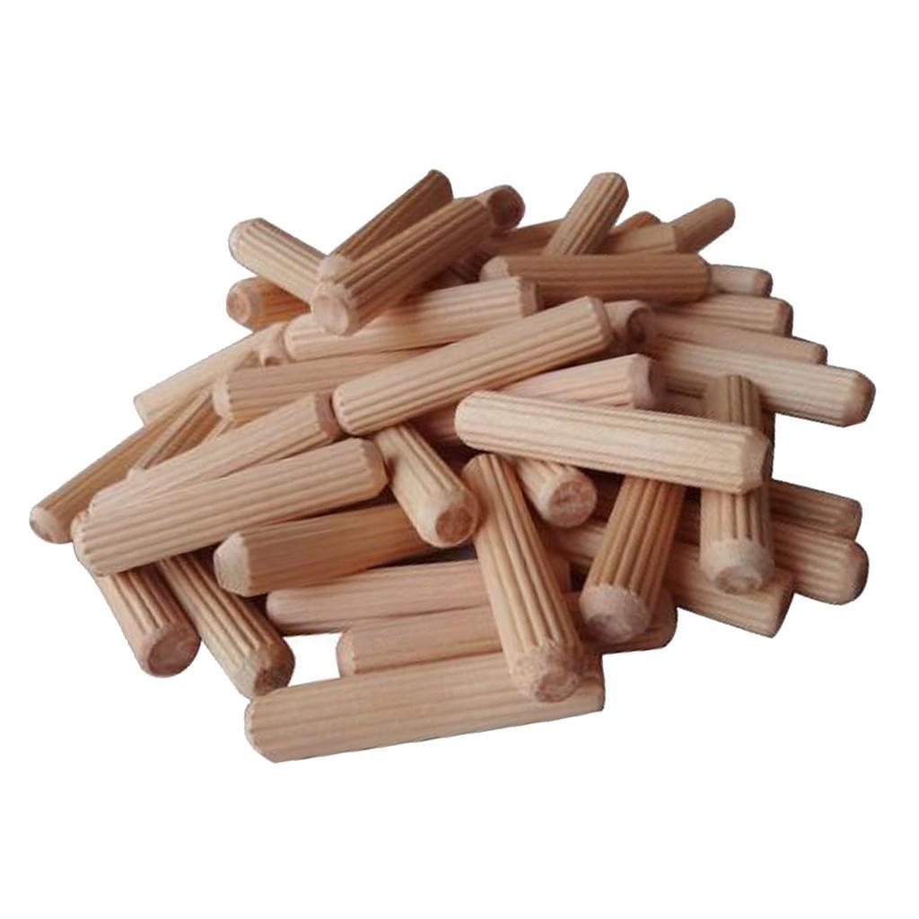300Pcs Wooden Dowel Rods Craft Dowels for DIY Woodworking Projects