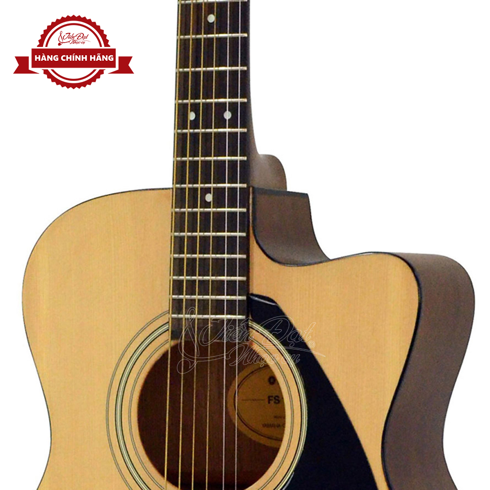 Đàn Guitar Acoustic Yamaha FS100C, Dáng Khuyết, Gỗ Vân Sam, Màu Tự Nhiên - Hàng Chính Hãng