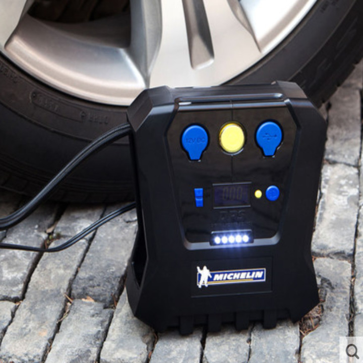 Máy bơm lốp ô tô, xe hơi tự ngắt Michelin 4398ML động cơ mạnh mẽ 180W cho áp suất tối đa 150PSI, tốc độ bơm nhanh 35l/phút