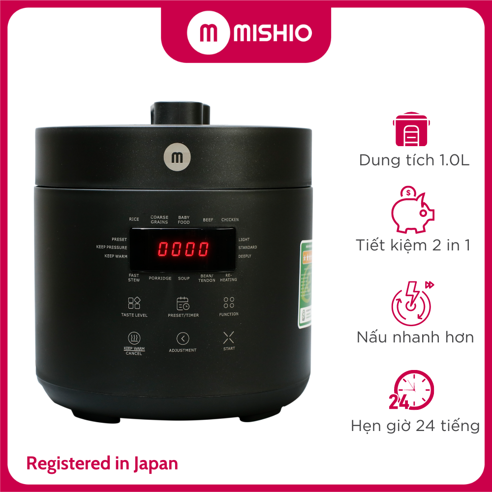 Nồi áp suất Mishio MK303 2.5L - Hàng chính hãng