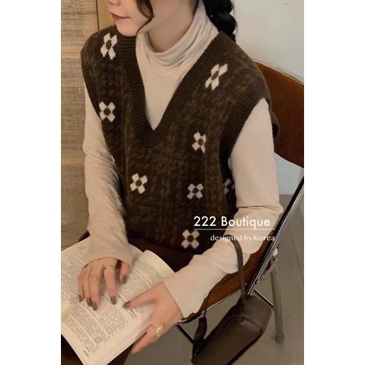 Áo ghile isnow cổ V hoa 59a231