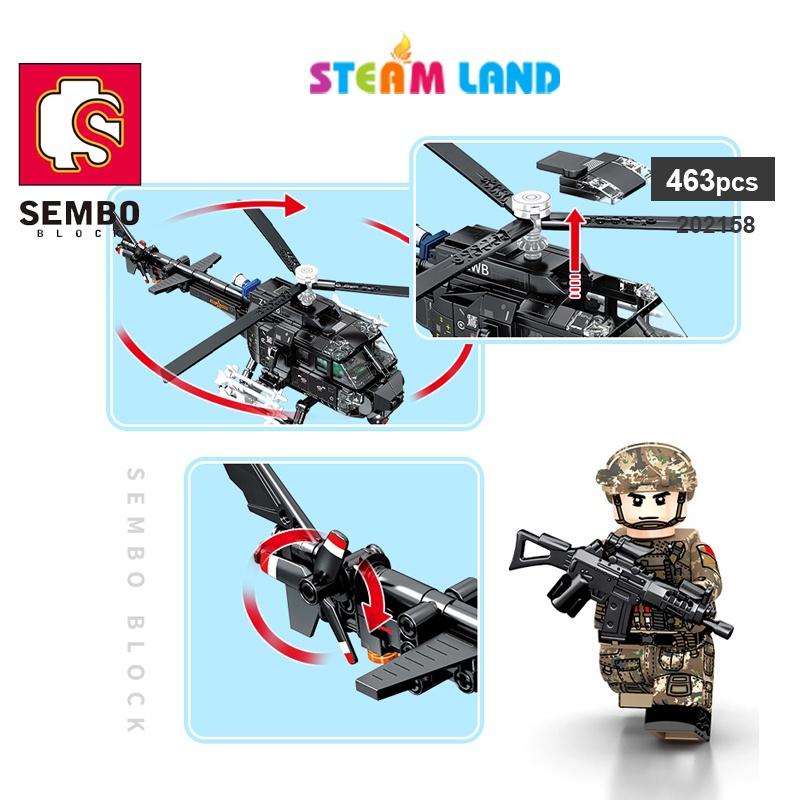 Đồ Chơi Lắp Ráp Trực Thăng Tấn Công Z-11B-SEMBO 202158