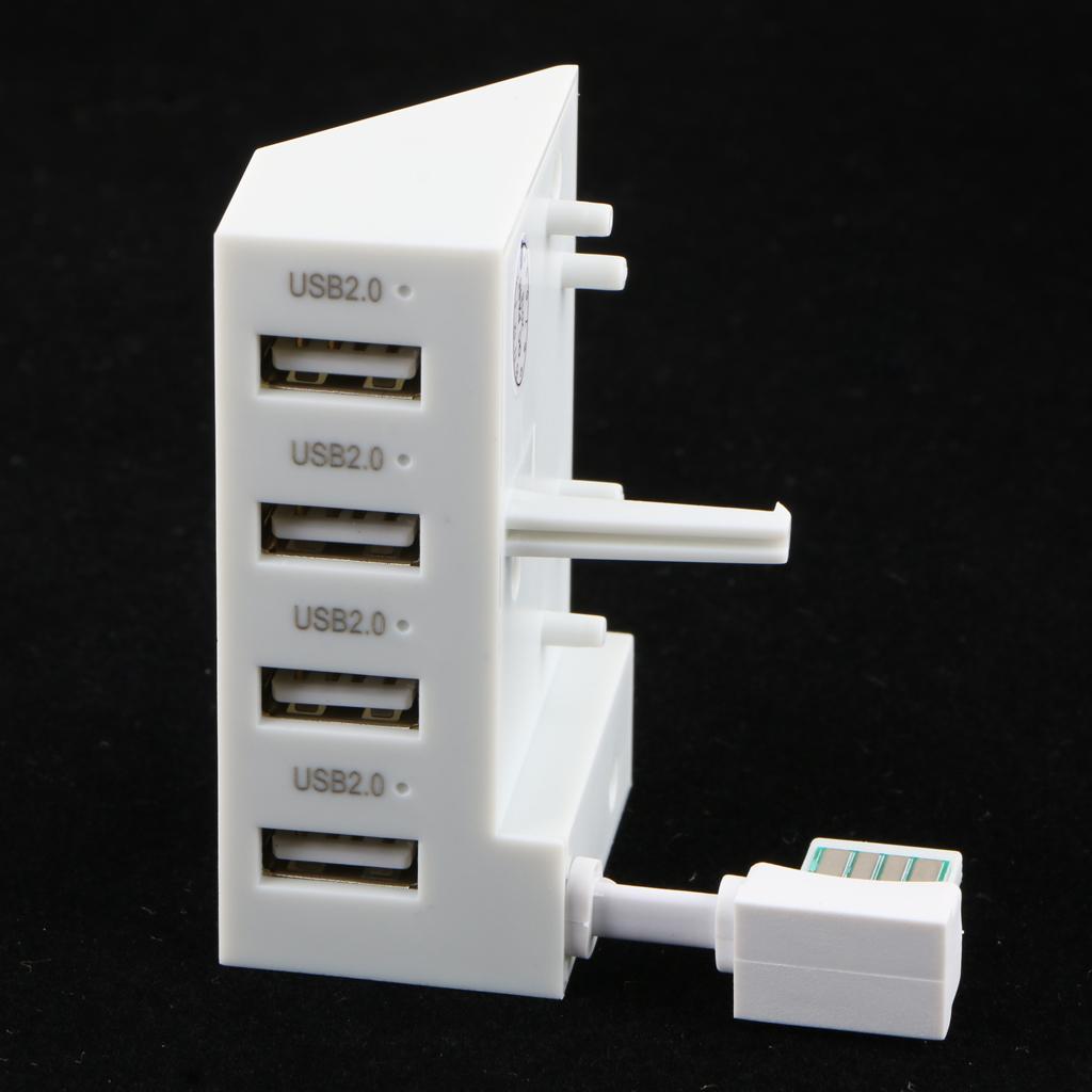 4 Port USB Extender Splitter Adapter Converter HUB for    Slim Console