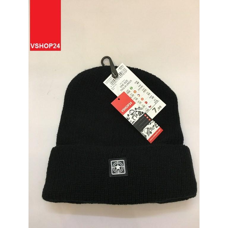 MŨ LEN BEANIE VNXK NY MÀU ĐEN 120 (CODE: MLE120)