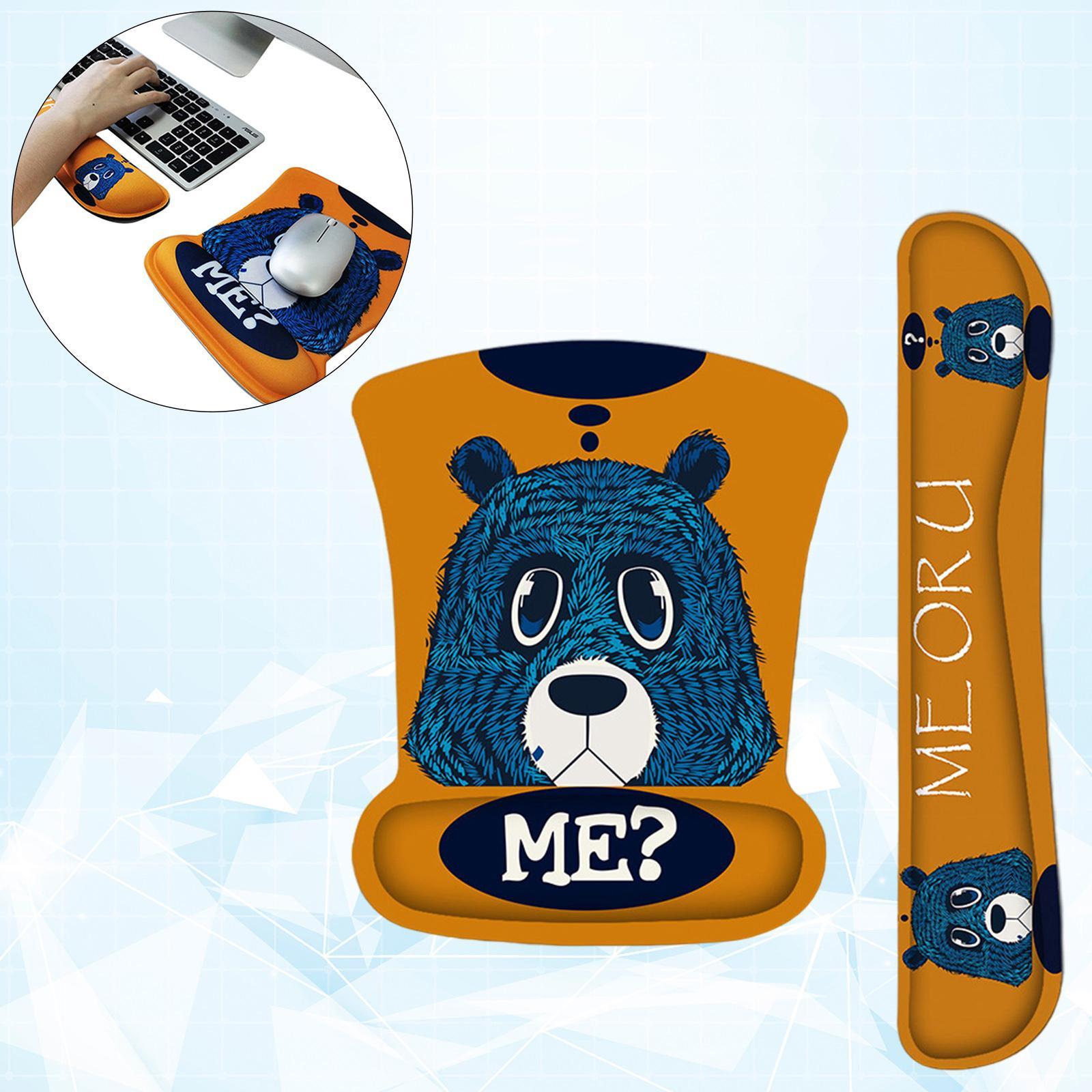 Padded Mouse Wrist  Support and Keyboard Wrist  Pad