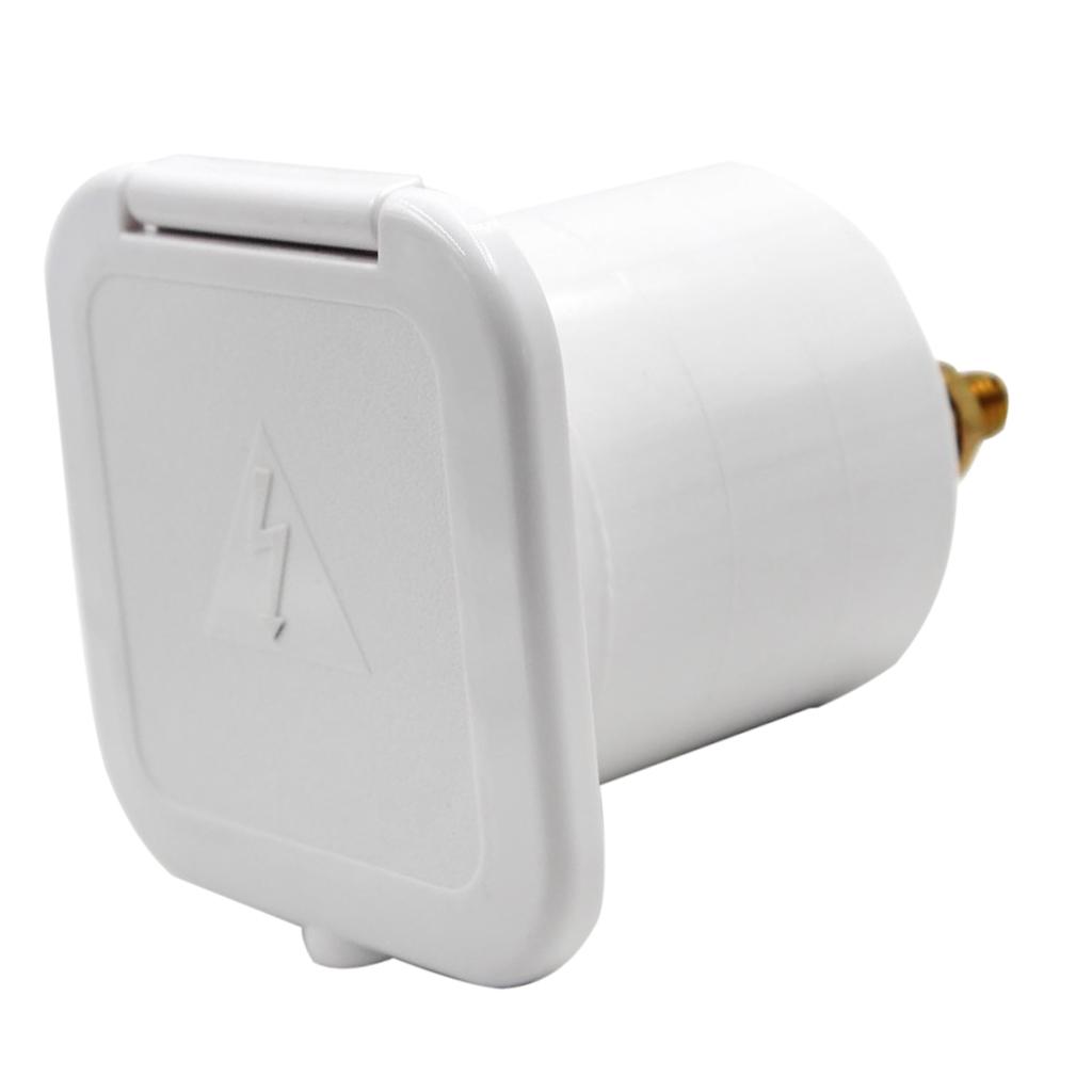 White Marine Battery Cut Off Isolator Switch Disconnect Key