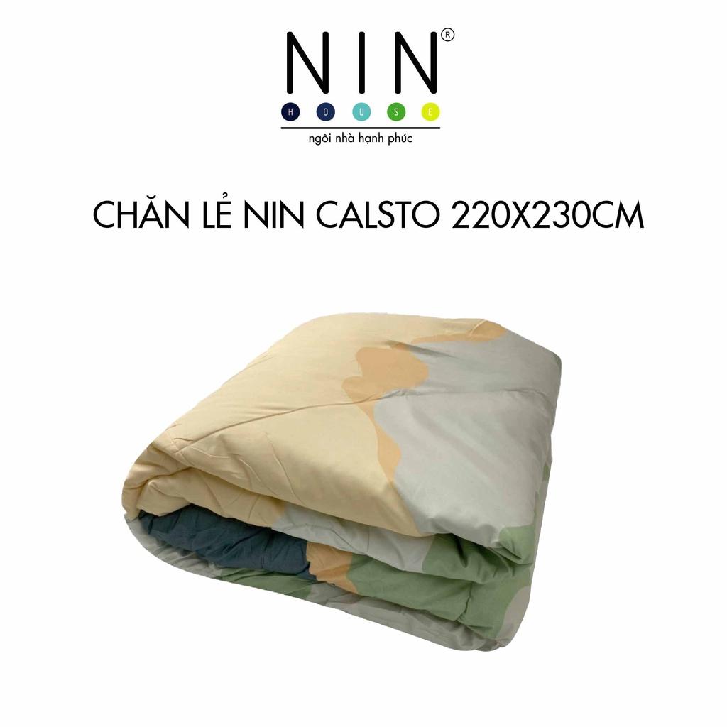 Chăn mền chần gòn NIN Calisto 2m2x2m3 màu CT220014 cotton nhung cao cấp bốn mùa thu đông