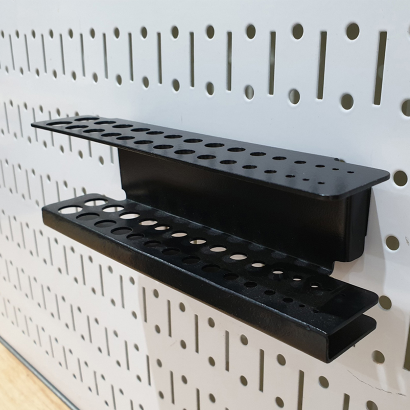 Giá treo mũi khoan Pegboard bằng thép sơn tĩnh điện - Phụ kiện cho bảng treo dụng cụ cơ khí