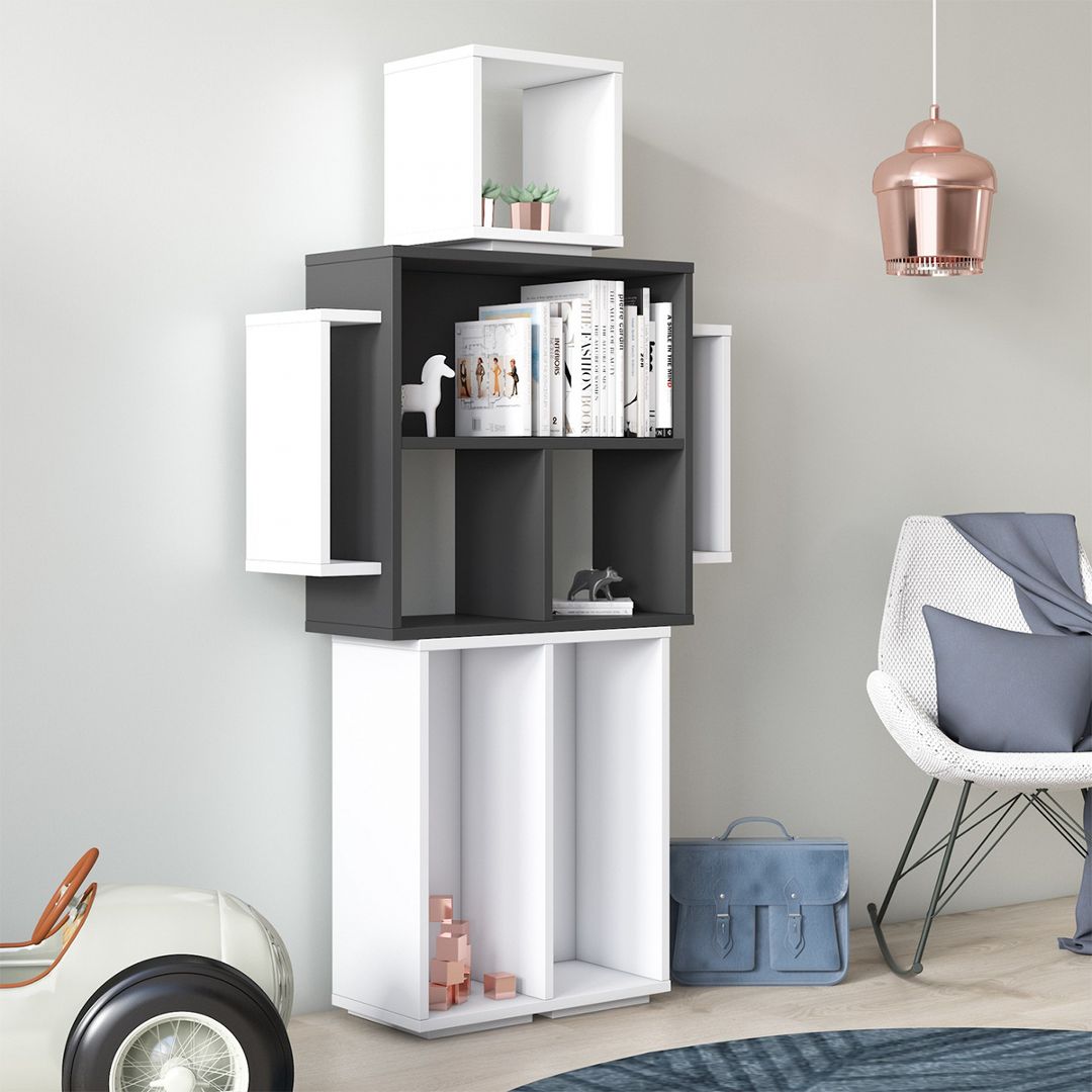 Kệ sách bằng gỗ thiết kế thông minh SMLIFE Bayberry