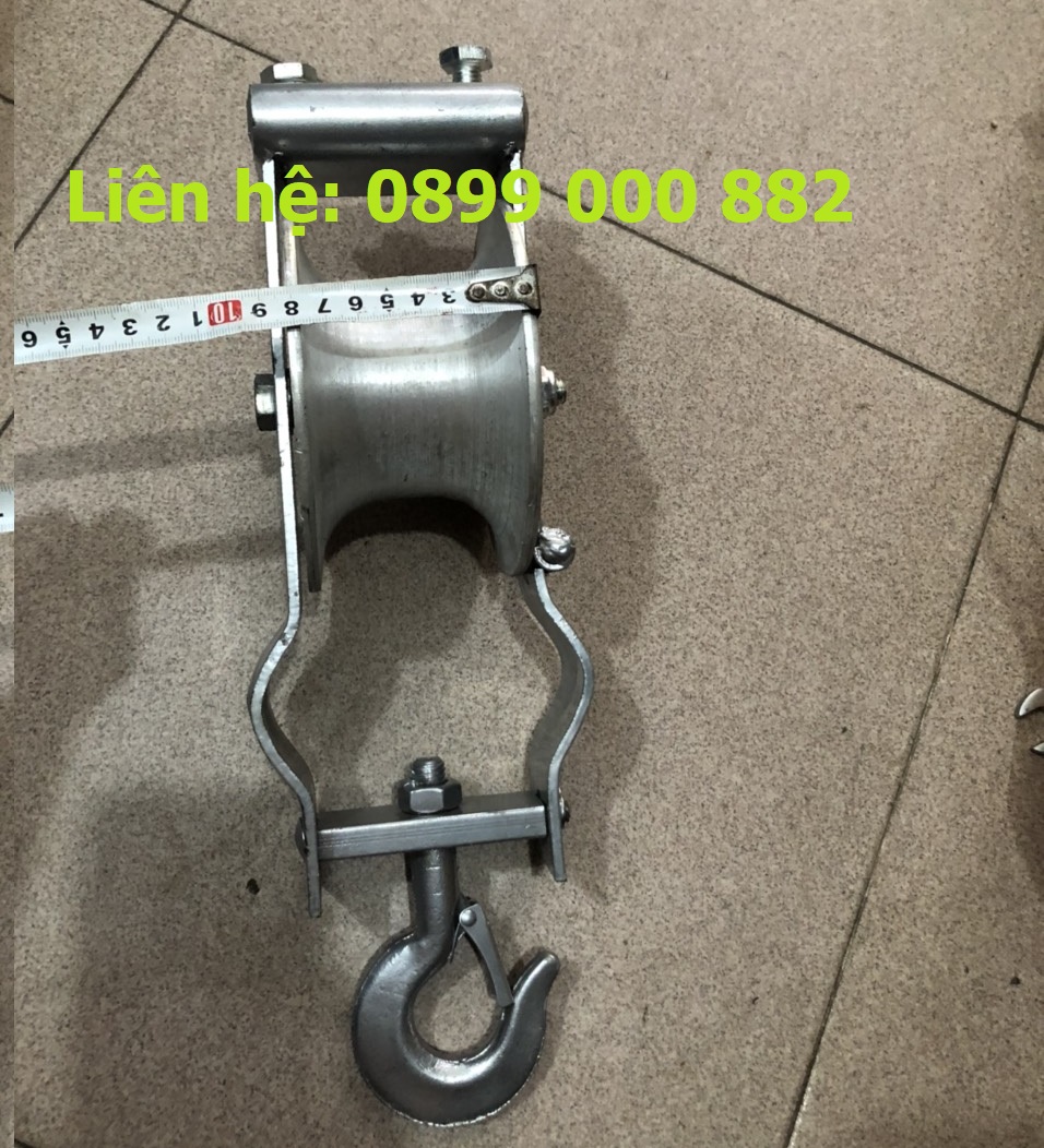Puly kéo dây cáp điện bánh nhôm 150x80mm