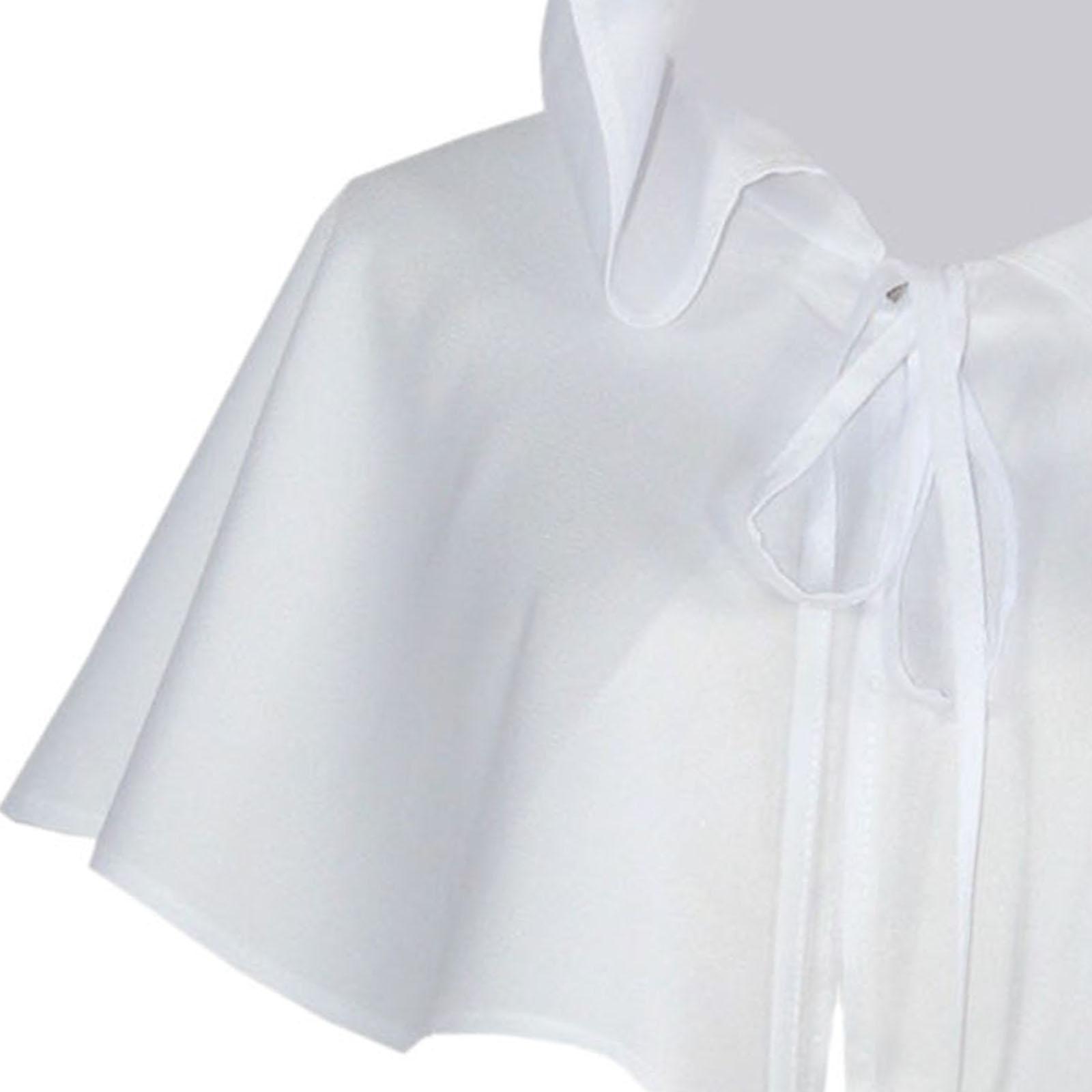 Halloween Cloak Death Cape Halloween Party Cosplay Witch Cowl Hat Short Cape Gothic Props Medieval Hooded Cloak Hat Hooded Poncho for Unisex