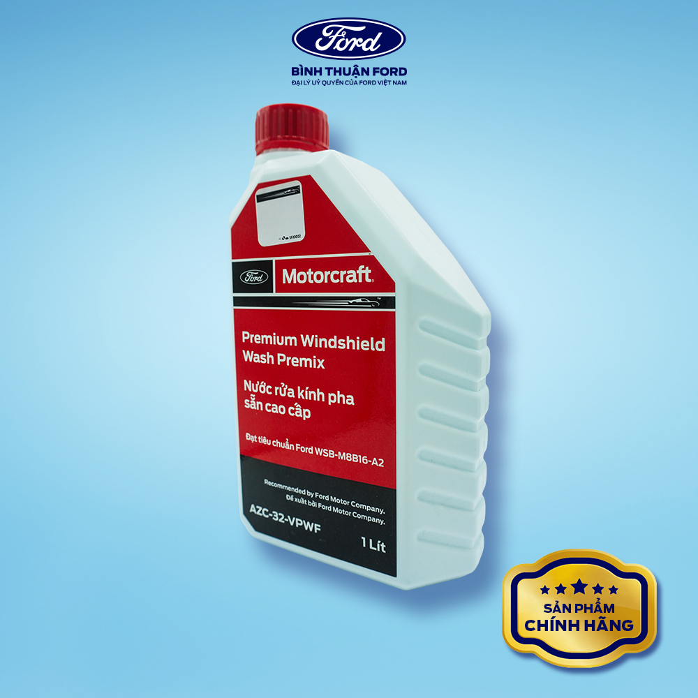[COMBO GIÁ HỜI] Nước Rửa kính Ô tô, Pha sẵn 1L + Nước Làm Mát Ô tô 4L – Màu Vàng | Motorcraft - Chính hãng
