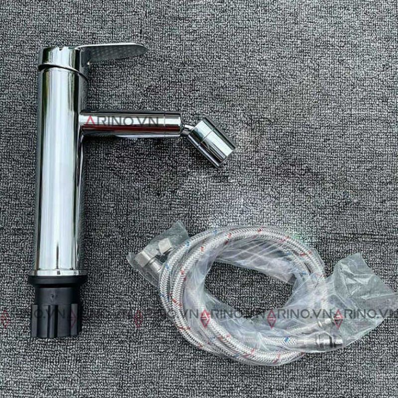 Vòi Lavabo gật gù mỏ xoay 360 nóng lạnh cao cấp/ Vòi Lavabo mỏ xoay