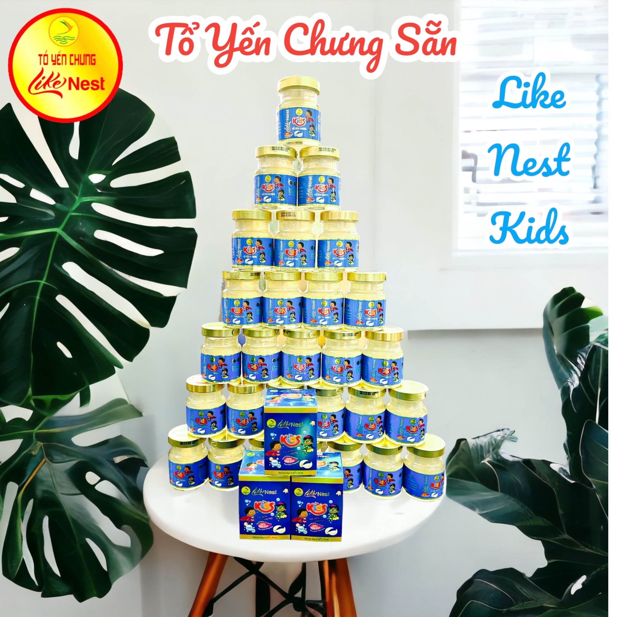 [Set Quà Tặng 10 Hủ] Yến Dành Cho Bé Kids HƯƠNG DÂU Like Nest