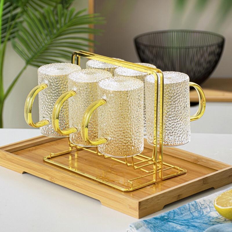 Khay Úp Cốc Mạ Vàng ️ CÓ KHAY HỨNG NƯỚC CỰC TIỆN ÍCH ️ Kiểu Dáng Hiện Đại