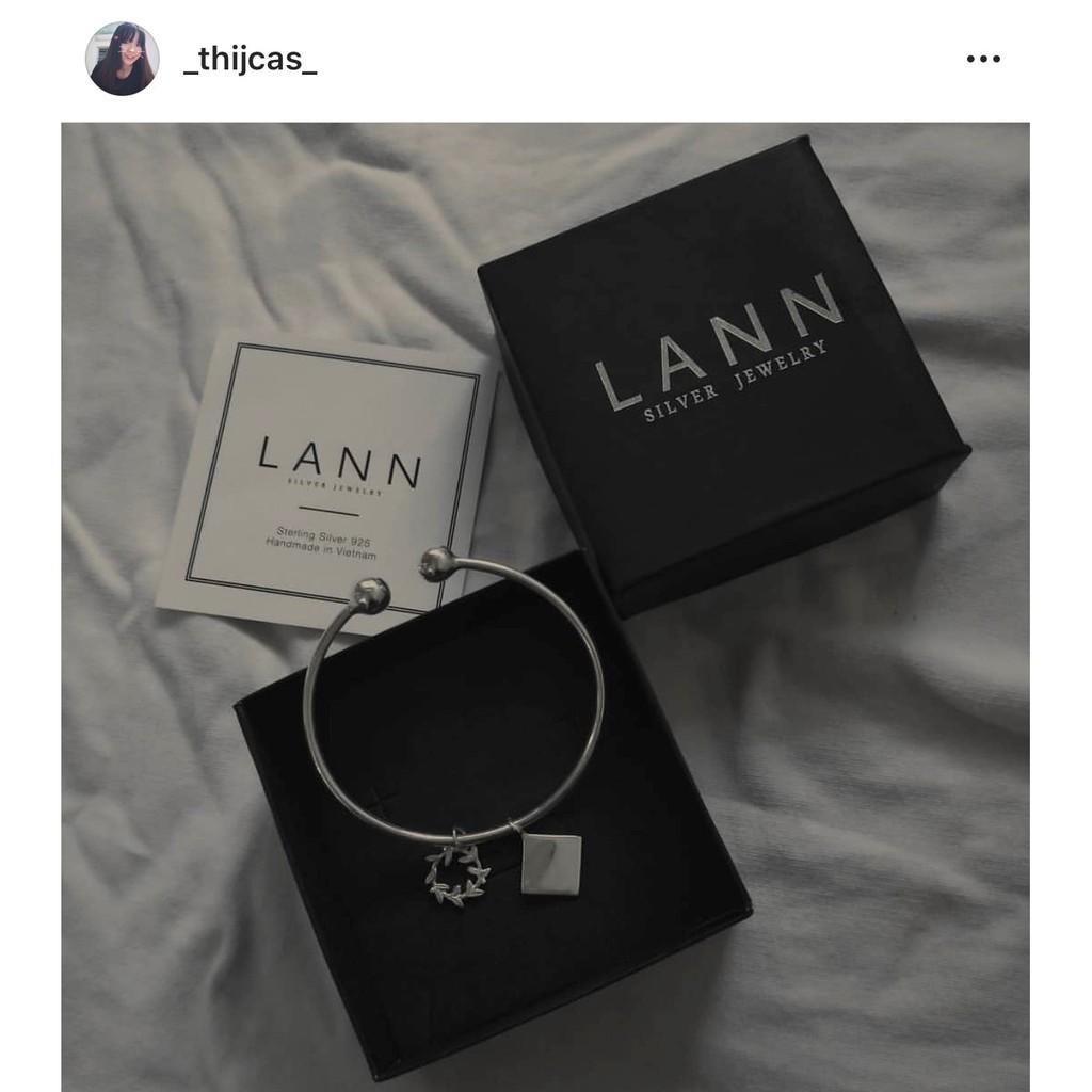Lắc Tay 2 Dây Xích Gắn 3 Đá S925 LANN