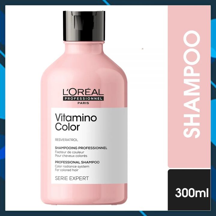 Dầu gội L'oreal Serie Expert A-OX Vitamino color radiance shampoo giữ màu tóc nhuộm 300ml