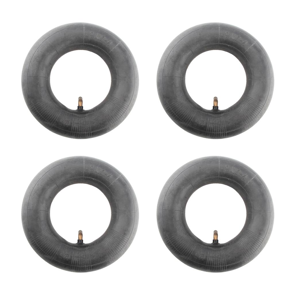 4 Pieces 2.50 X 4 INNER TUBE FOR FRONT/REAR TIRE STEM FOR 2.50-4 TUBE
