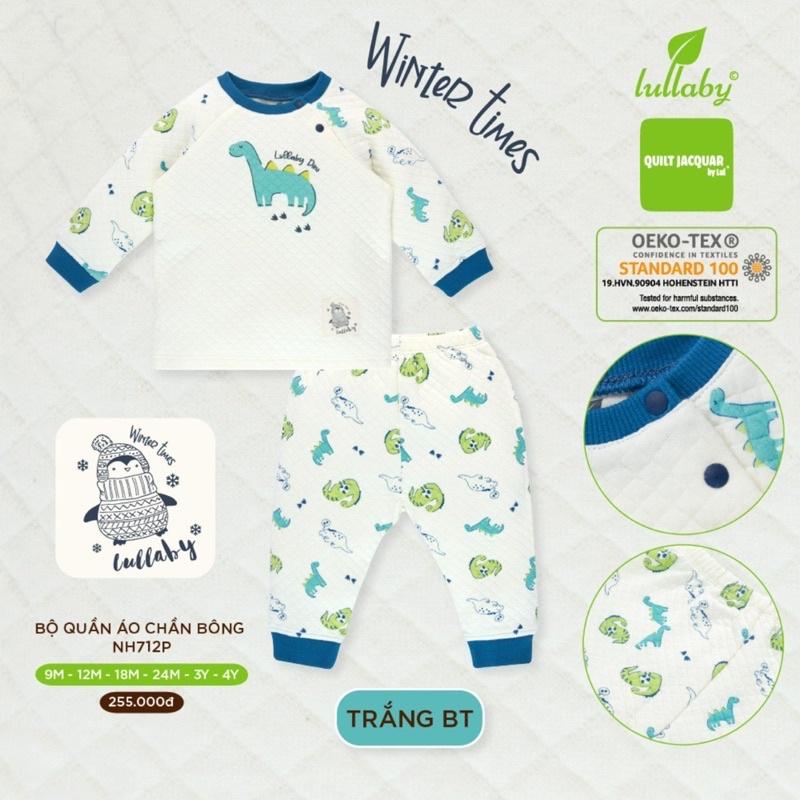 Bộ nỉ trần bông Lullaby (4 màu) mẫu mới size 6-9m tới 4y