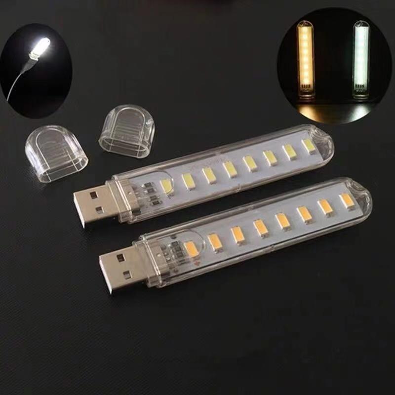 Thanh đèn LED mini gồm 3bóng/8bóng/5bóng cổng cắm USB thích hợp để bàn học