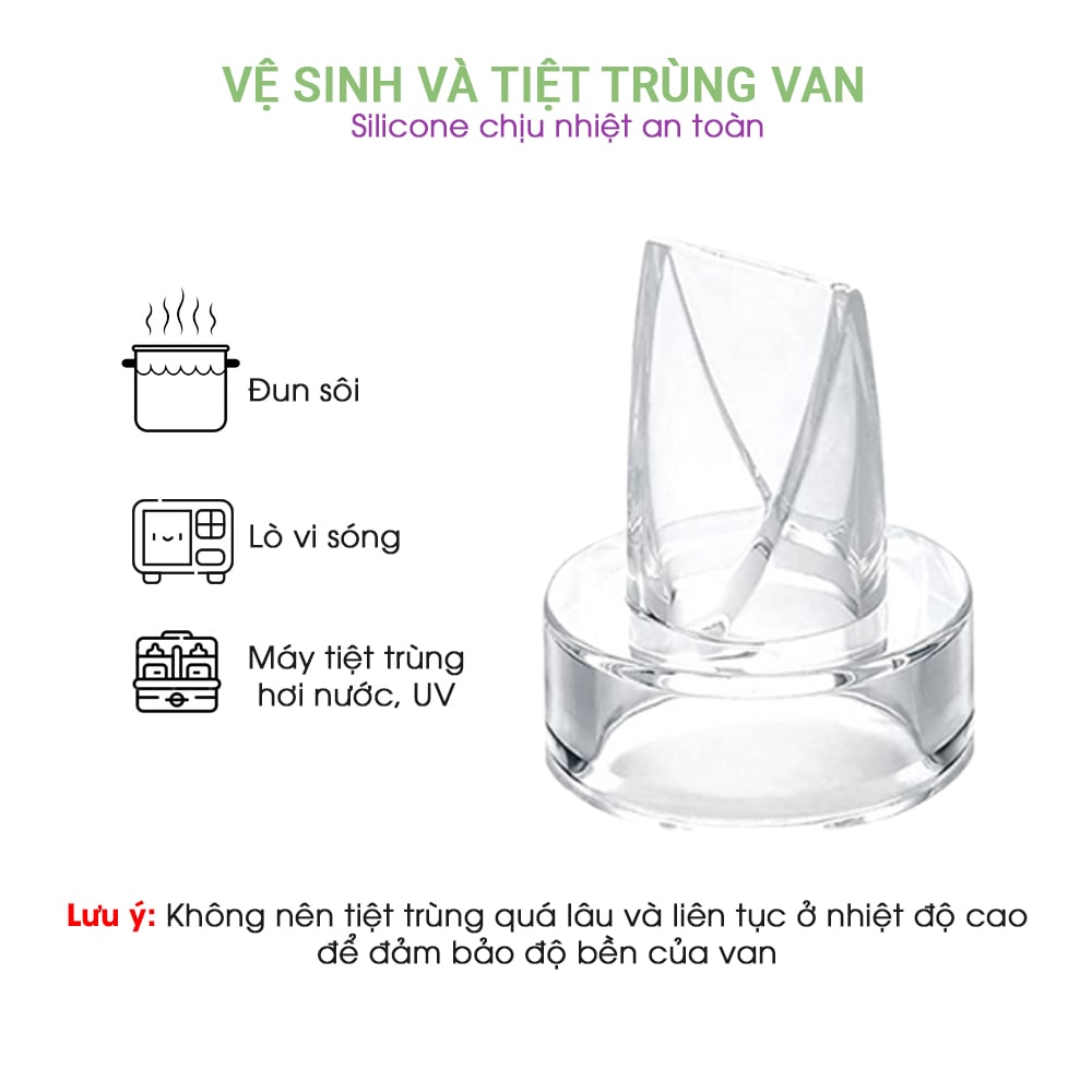 Van Chân Không Máy Hút Sữa, Van 1 Chiều Dành Cho Máy Hút Sữa Rảnh Tay Không Dây Mama’s Choice Cloudie