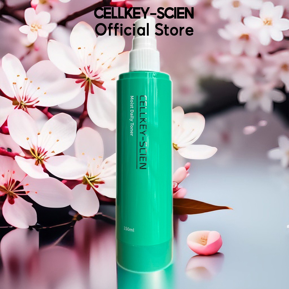 Nước Hoa Hồng Cấp Ẩm Kiềm Dầu Dưỡng Trắng Xóa Nhăn Cellkey-Scien Moist Daily Toner (150ml)