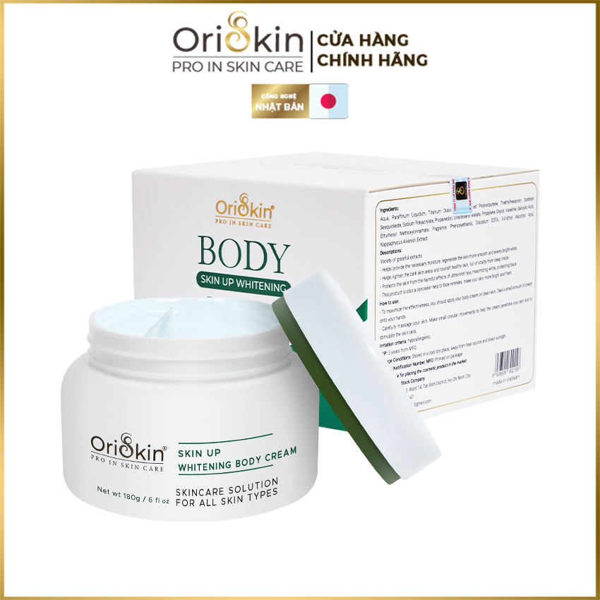 Kem Dưỡng Trắng Da Body Oriskin Body Skin Up Whitening Cream, Dưỡng Trắng Da Toàn Thân