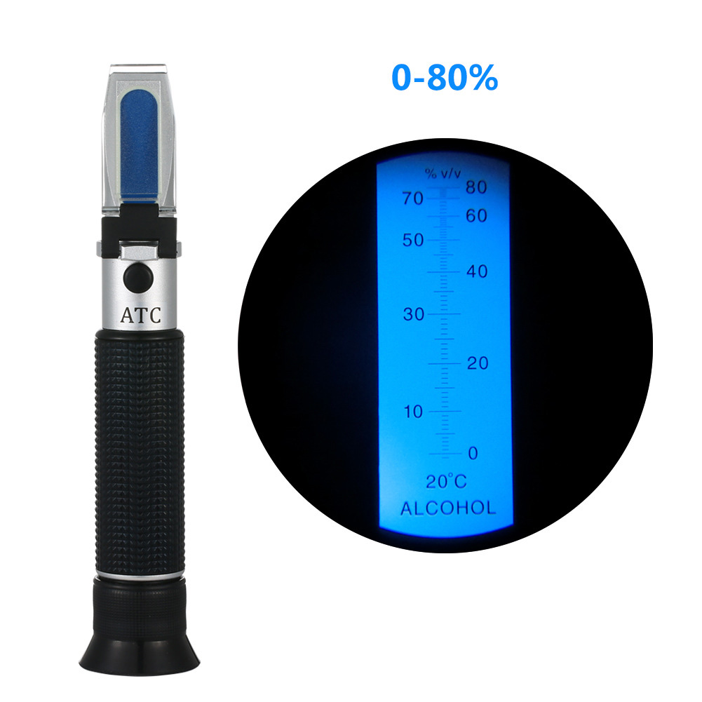 Khúc Xạ Kế Đo Độ Rượu, Đo Độ Cồn Từ 0 - 80%