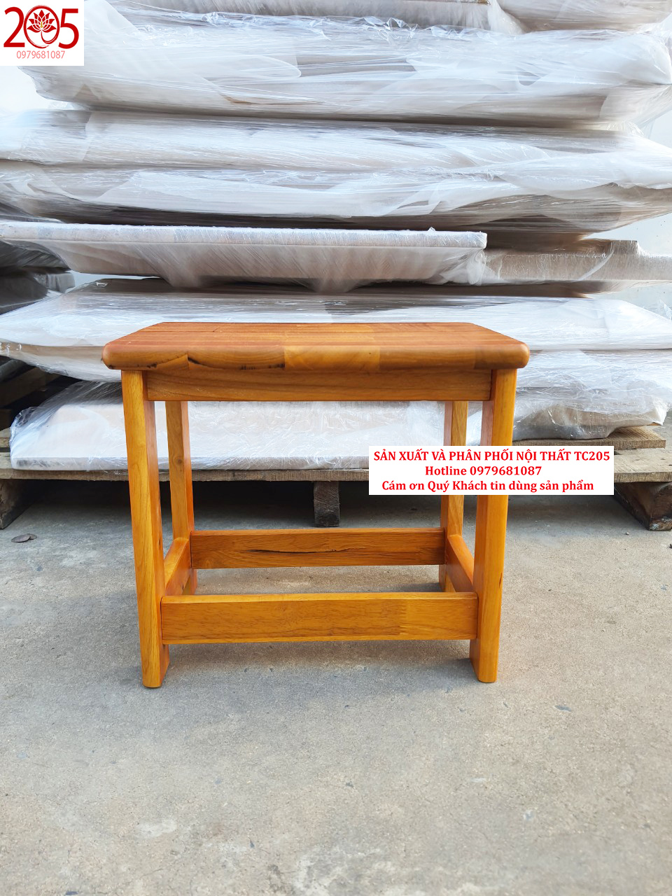 Ghế vạn năng, ghế đôn, ghế nhỏ gỗ - 205 TC small wooden chair