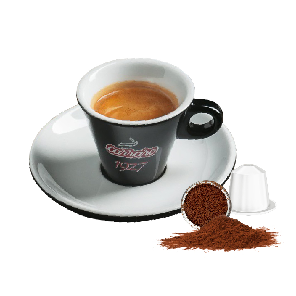 Cà phê viên nén Carraro Single Origin Brasile - Tương thích với máy capsule Nespresso