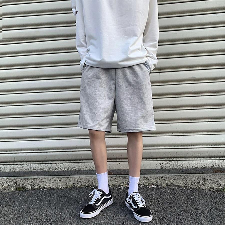 Quần Short Đùi Trơn unisex MONSTERX thể thao basic nam nữ oversize phong cách đường phố Hàn Quốc Ulzzang