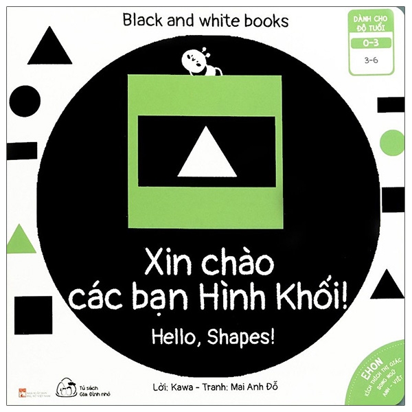 Ehon Kích Thích Thị Giác - Song Ngữ - Black and White Books - Combo Bộ 6 Quyển (Bé 0-3 Tuổi)