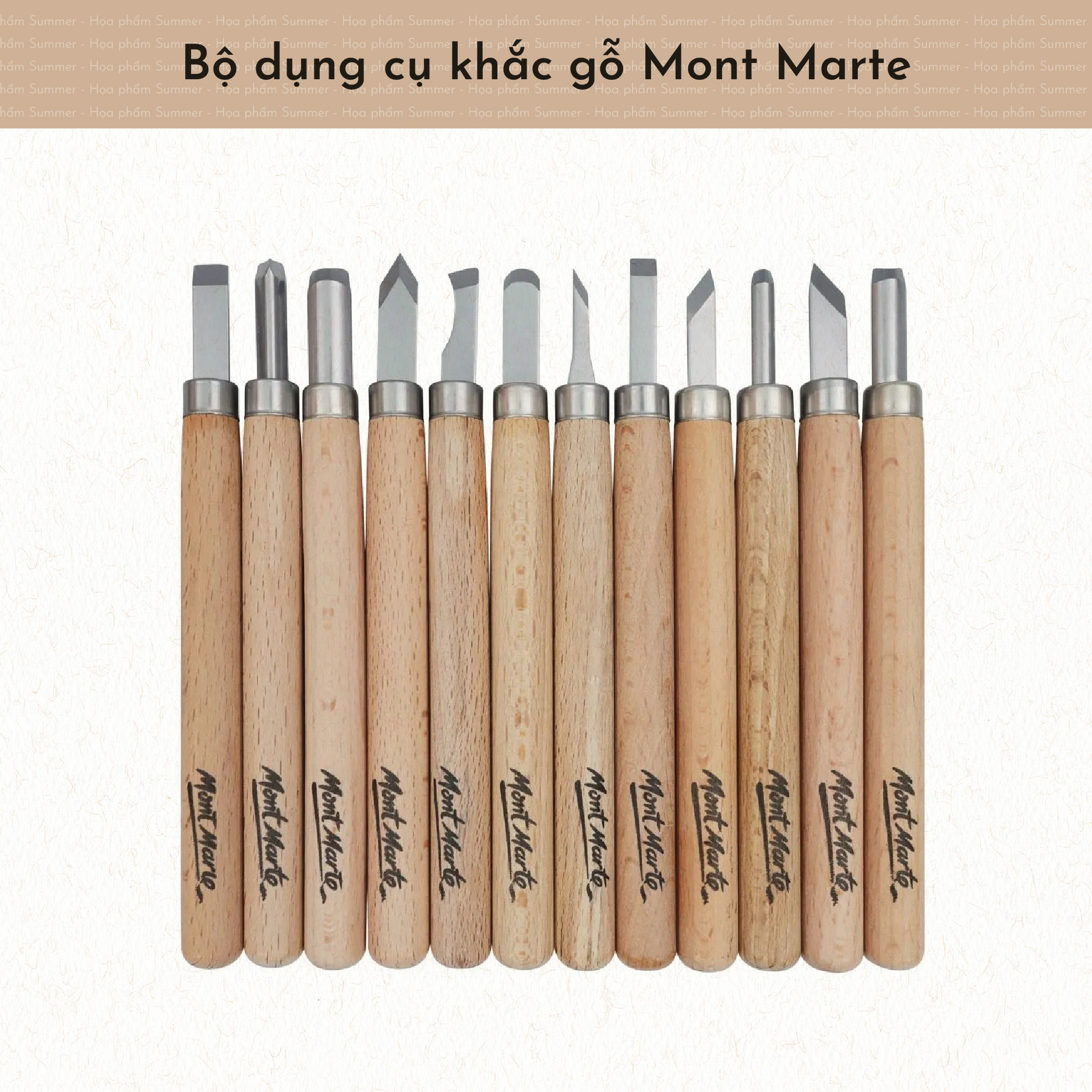 Bộ dụng cụ Mont Marte khắc gỗ
