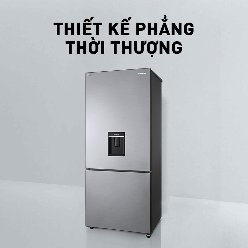 Tủ lạnh Panasonic Ngăn đông mềm diệt khuẩn 377L NR-BX421GUS9 - Tiết kiệm điện với bộ đa cảm biến Econavi - Mặt thép - Hàng chính hãng