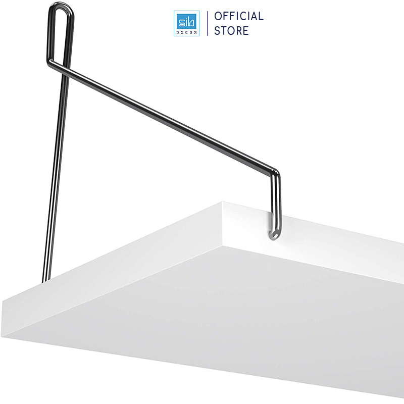 [Mua 2 giảm 10%] Kệ Gỗ Trang Trí Treo Tường Không Khoan SIB Decor, Móc Inox, Phụ Kiện Tặng Kèm KT02