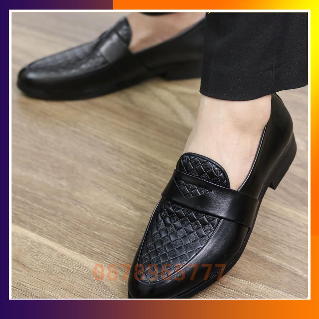 Giày Lười Nam Đẹp Giá Rẻ Nhất Tại Hà Nội Mã L136 Màu Đen
